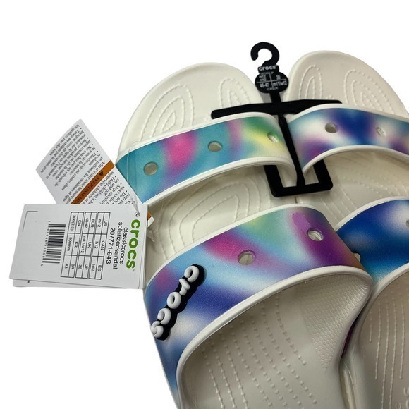 Crocs Classic‎ Solarized Two Strap Sandals Men's Size 12 NWT  Multicolor - Picture 4 of 5
